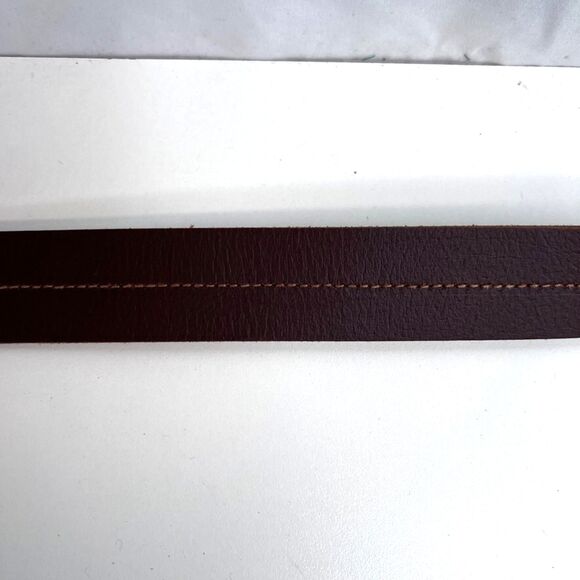 Levi Strauss Signature NWT Brown Full Grain Leather Belt Size 46-48 - Picture 5 of 8